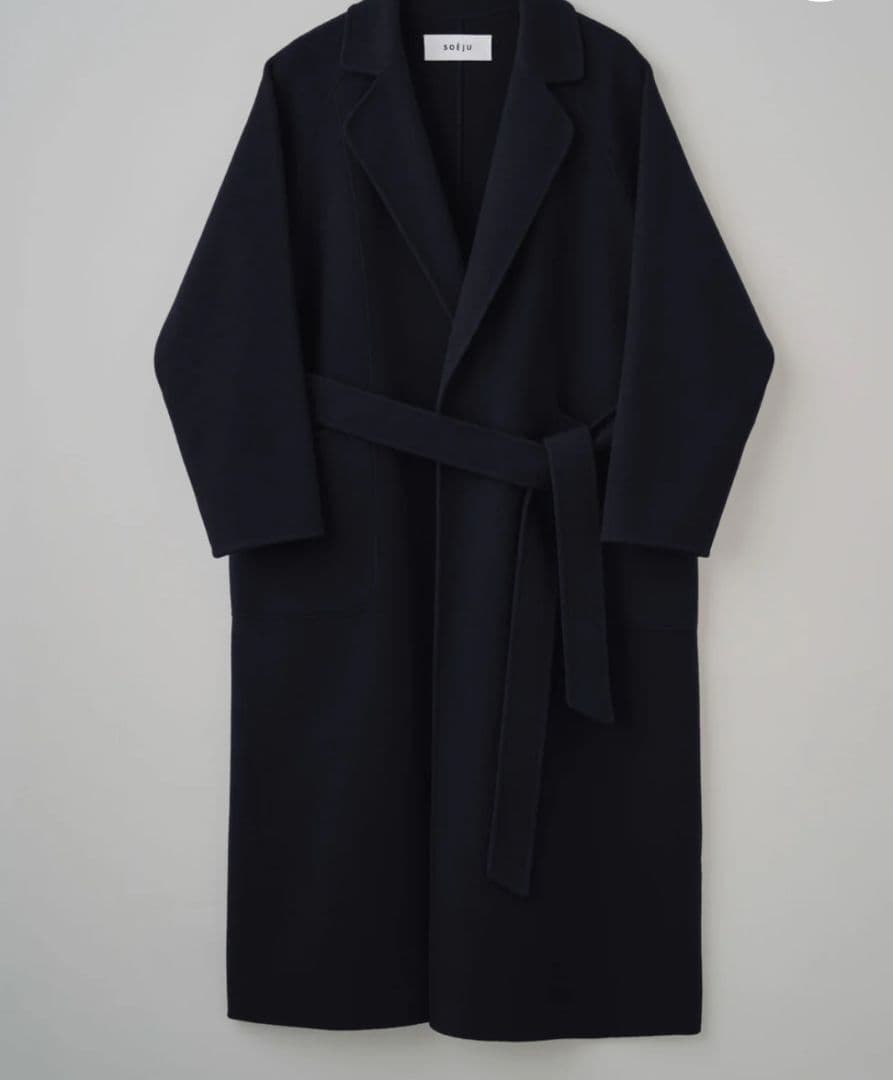 ★Soeju ソージュ ウールリバーローブコート★