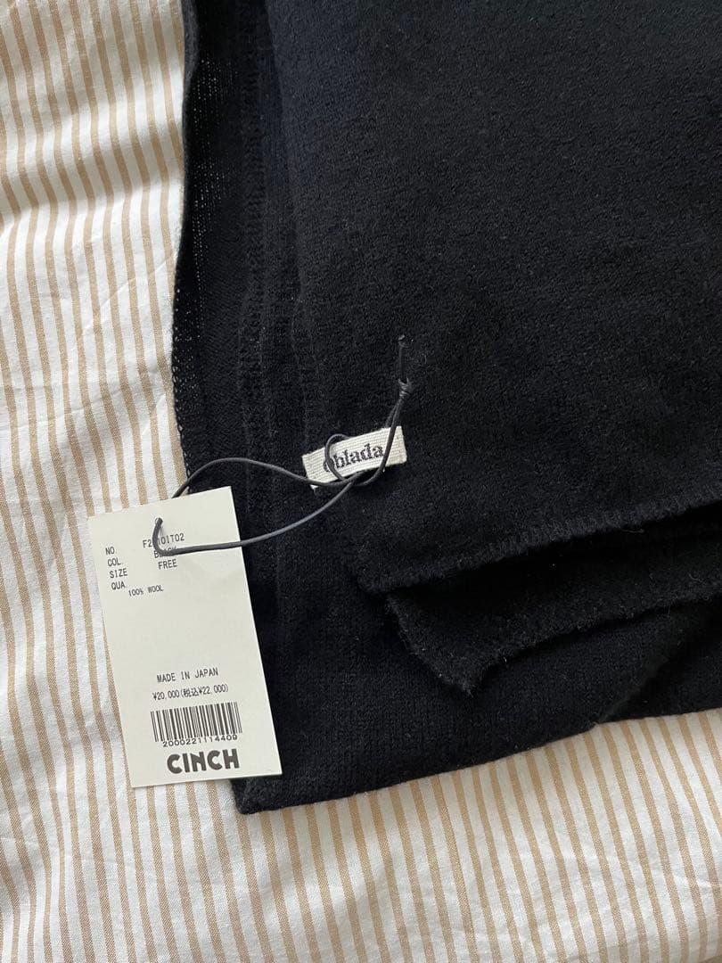25AW oblada オブラダ ニットショール CINCH shinzone