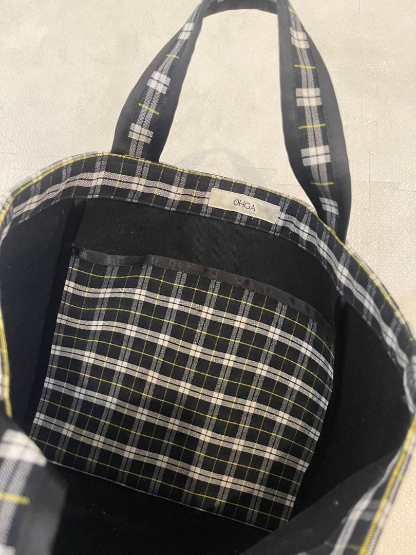 OHGA オーガ　トート　チェック　完売品