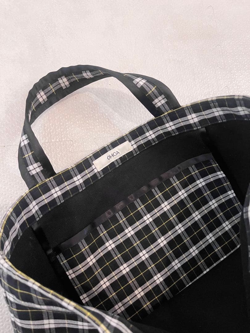 OHGA オーガ　トート　チェック　完売品