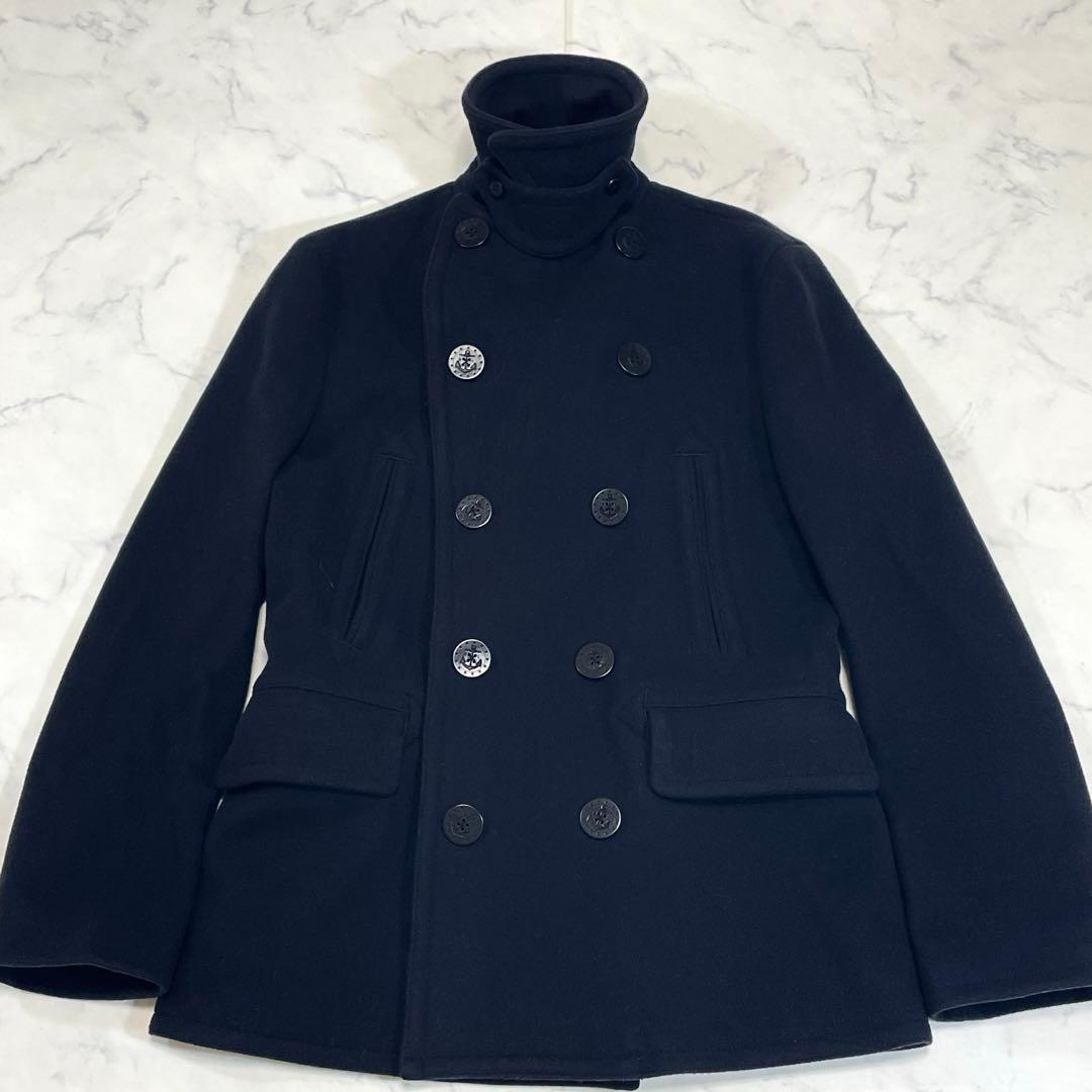 極美品✨ ポロラルフローレン 肉厚 メルトン生地 2WAY ピーコート ネイビー