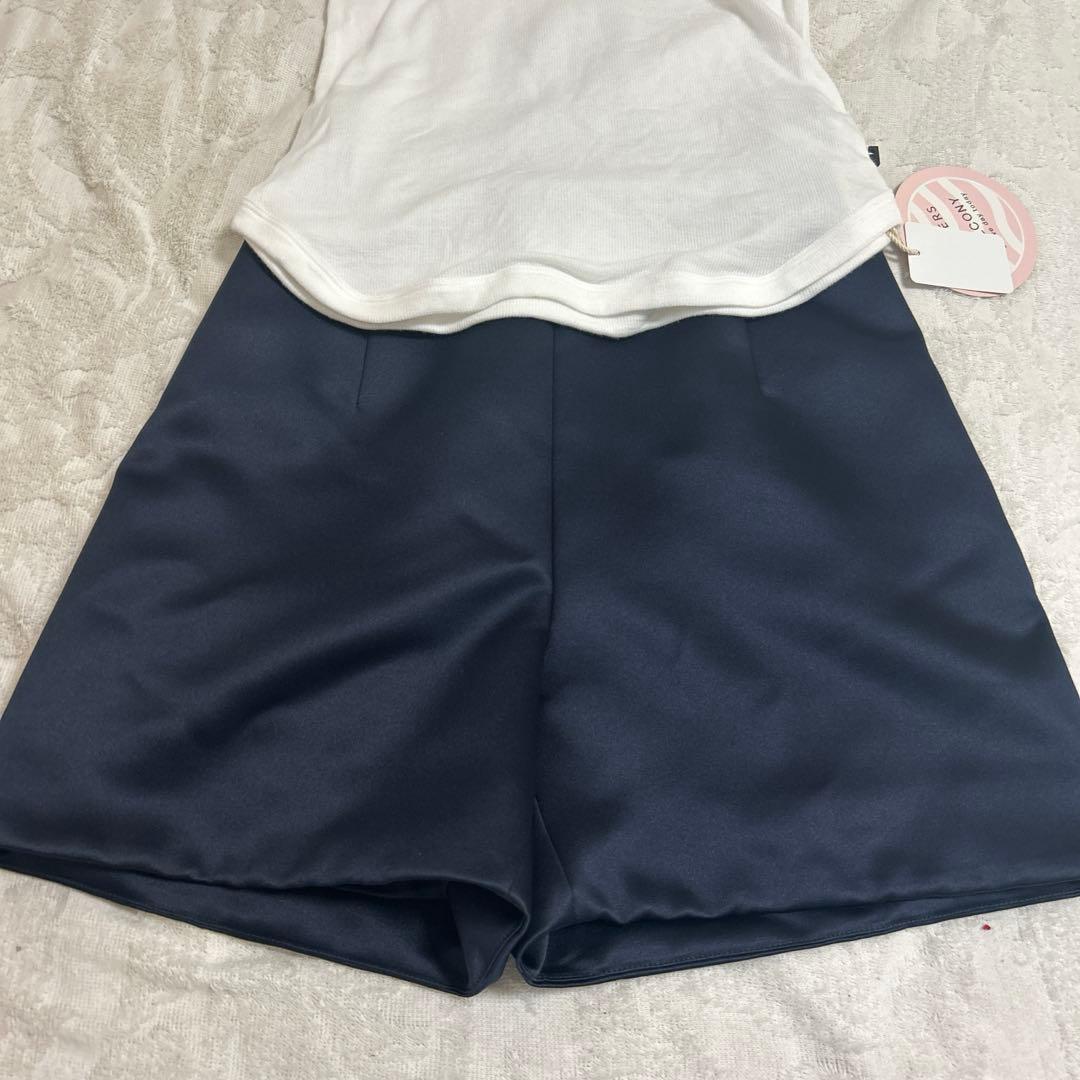 ☆お値下☆新品　ボーダーズアットバルコニー　ネイビー　ショートパンツ　38