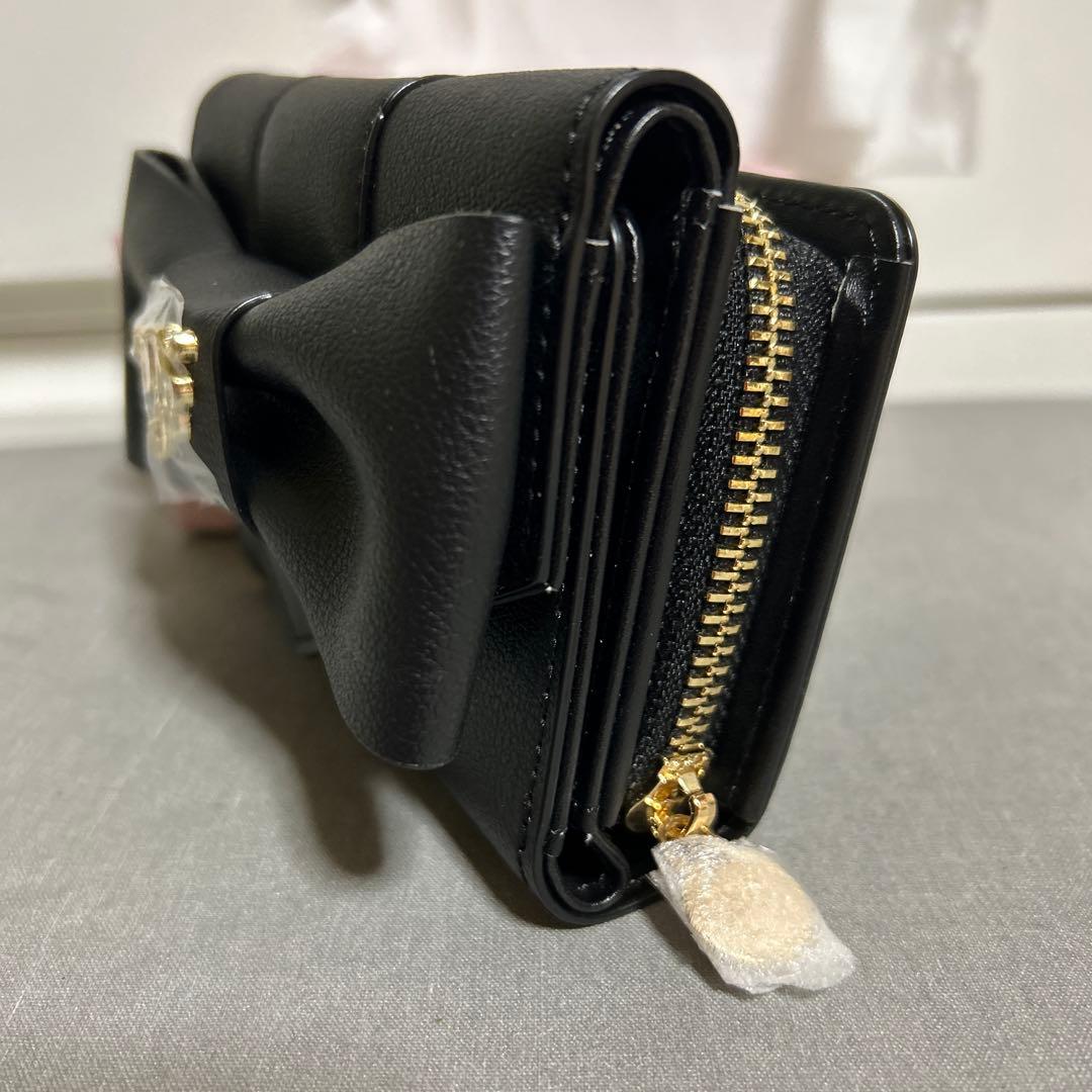 【✧︎新品未使用】Maison de FLEURベルトリボンミニウォレットBK