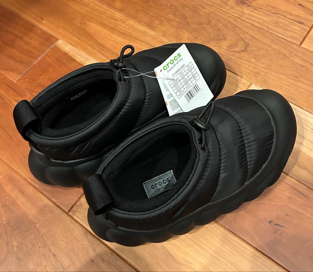 【新品未使用】クロックス オーバーパフ ショーティ ブラック 22cm