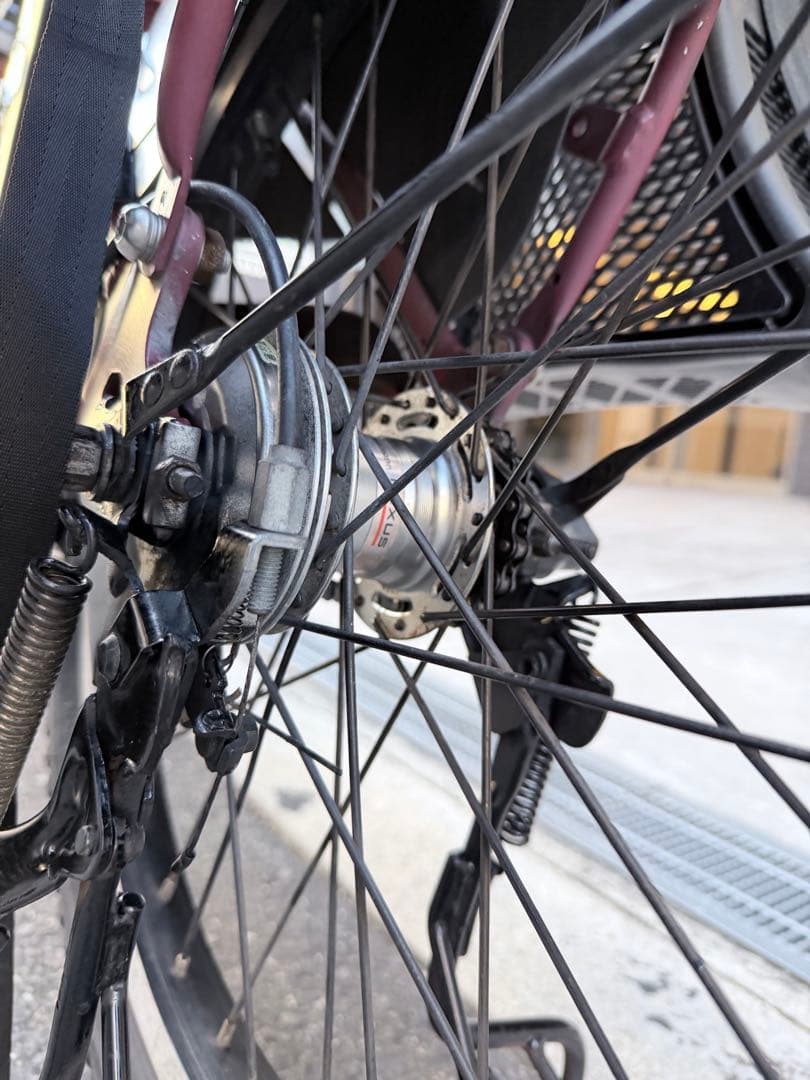 子供乗せ　パナソニック 電動アシスト自転車 赤 チャイルドシート付き