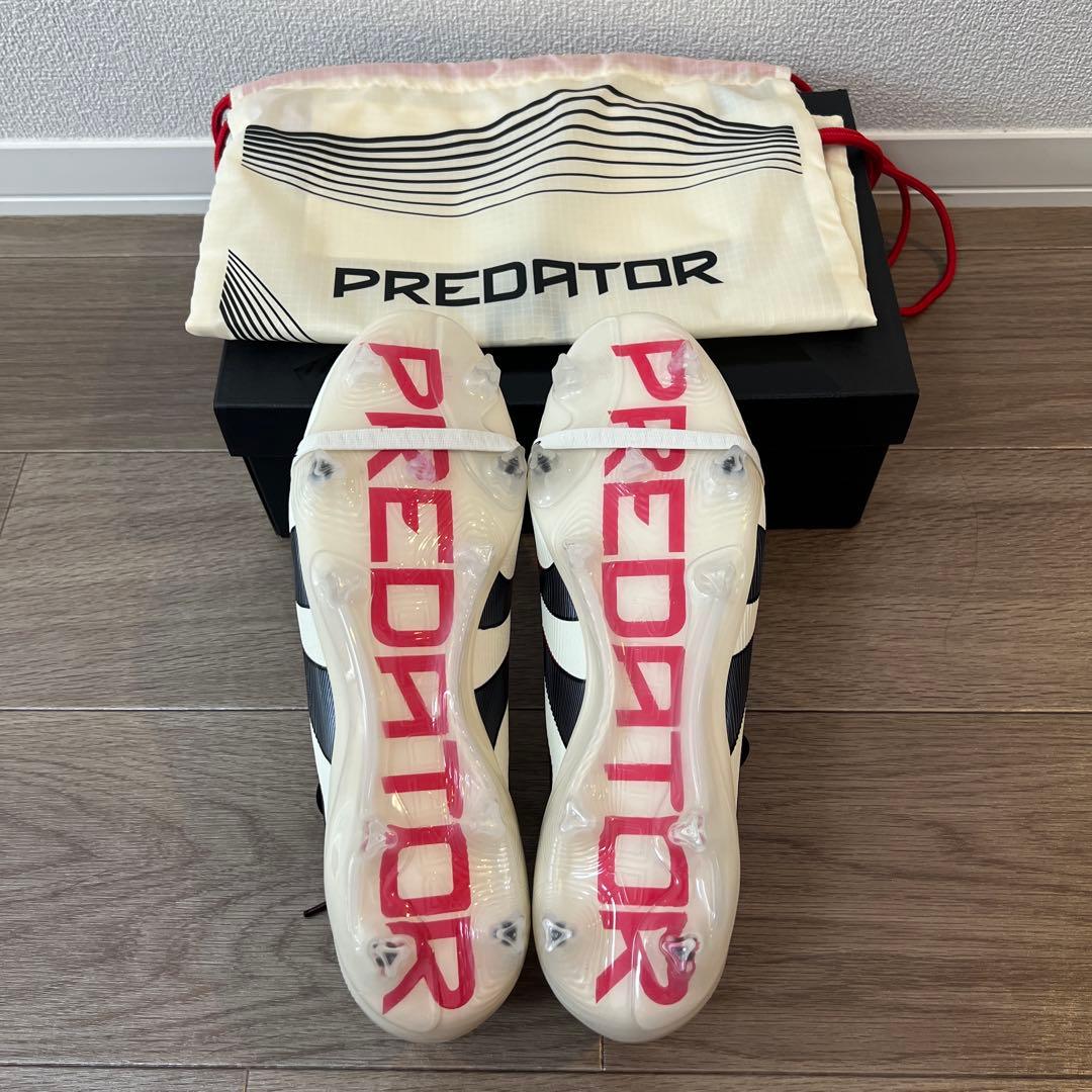 adidas Predator FG サッカーシューズ ホワイトレッドブラック