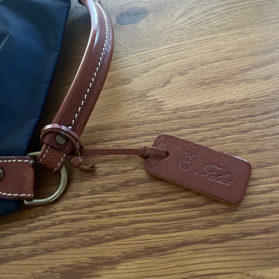 フェリージ　ショルダーバッグ　ハンドバッグ 15/37　15-37　ネイビー