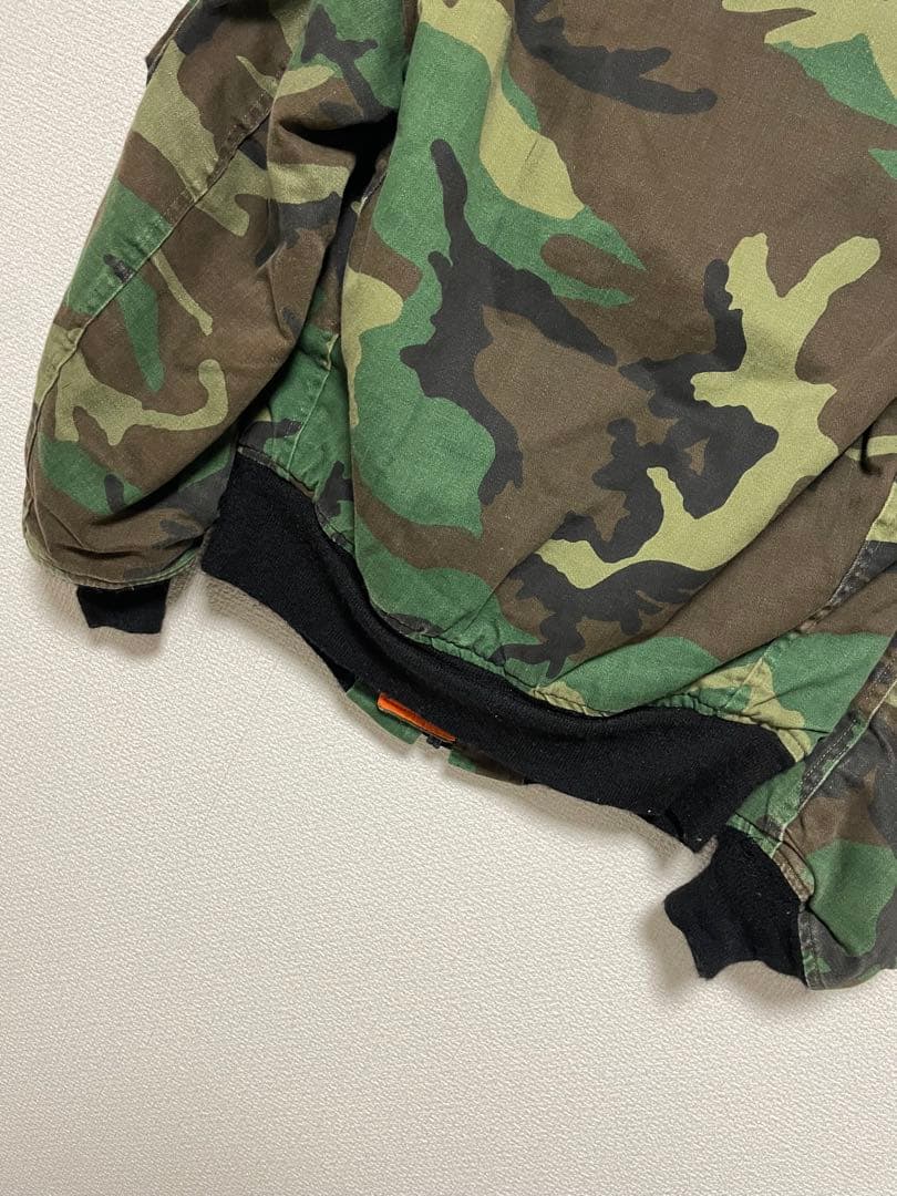 80s USA製 alpha ma-1 ma1 ウッドランドカモ フライト