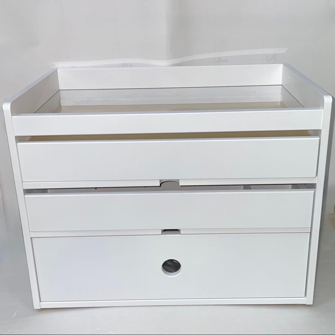 upside DO 推し活収納 iru イル 缶バッジ収納チェスト ホワイト 棚