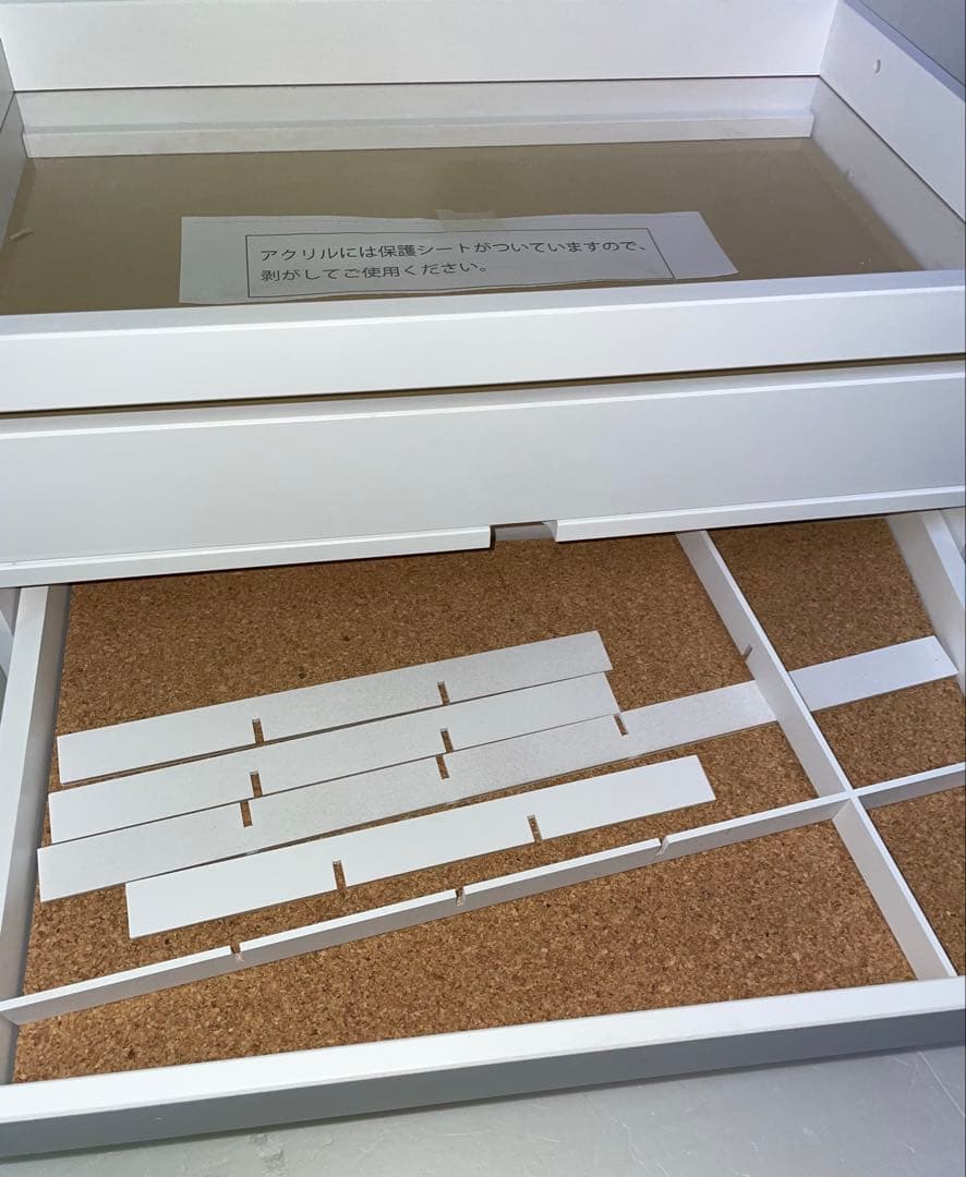 upside DO 推し活収納 iru イル 缶バッジ収納チェスト ホワイト 棚