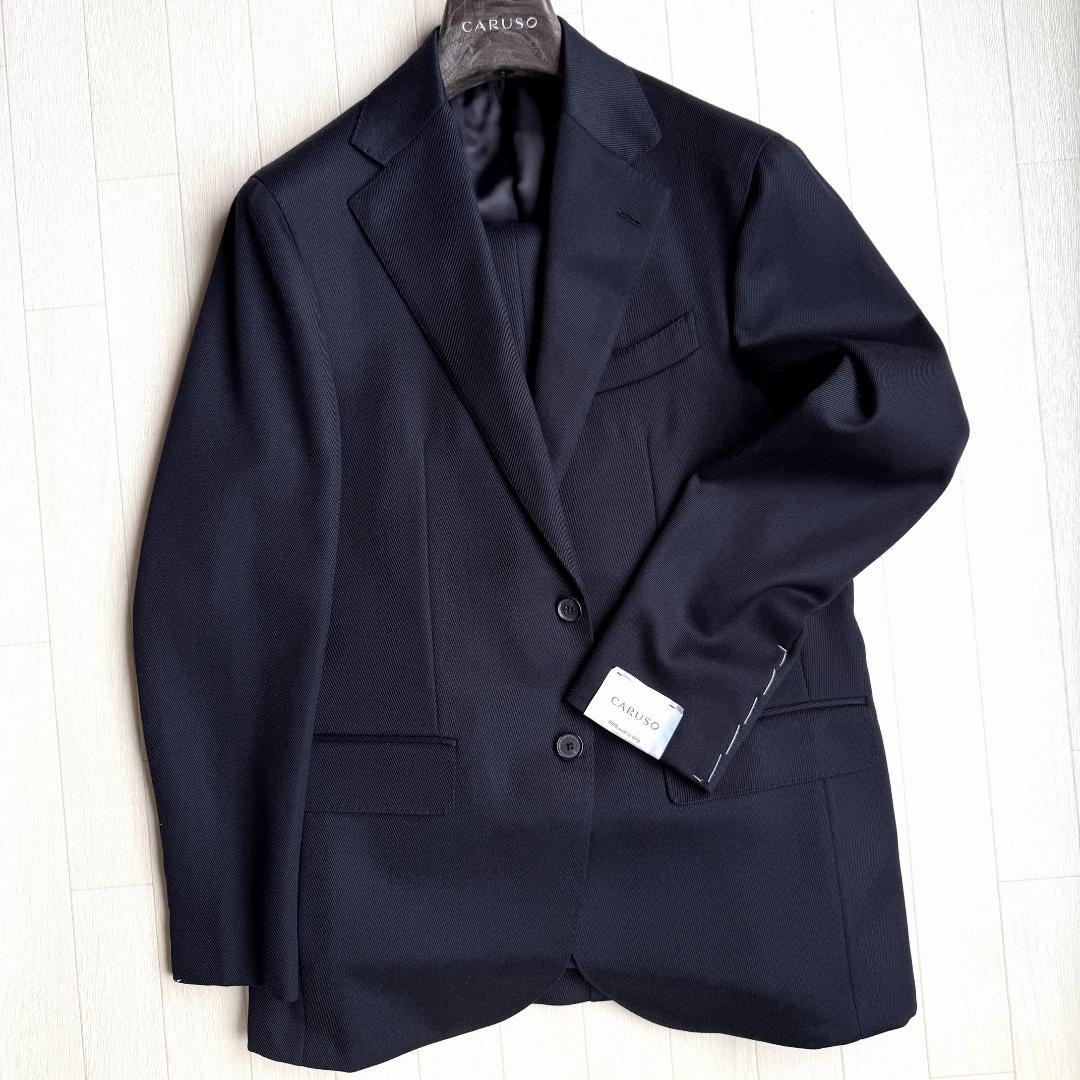 新品 24AW CARUSO AIDA 2B ウール キャバリーツイル スーツ