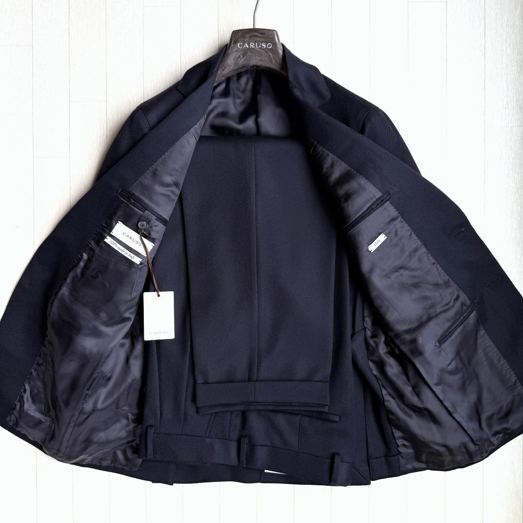 新品 24AW CARUSO AIDA 2B ウール キャバリーツイル スーツ