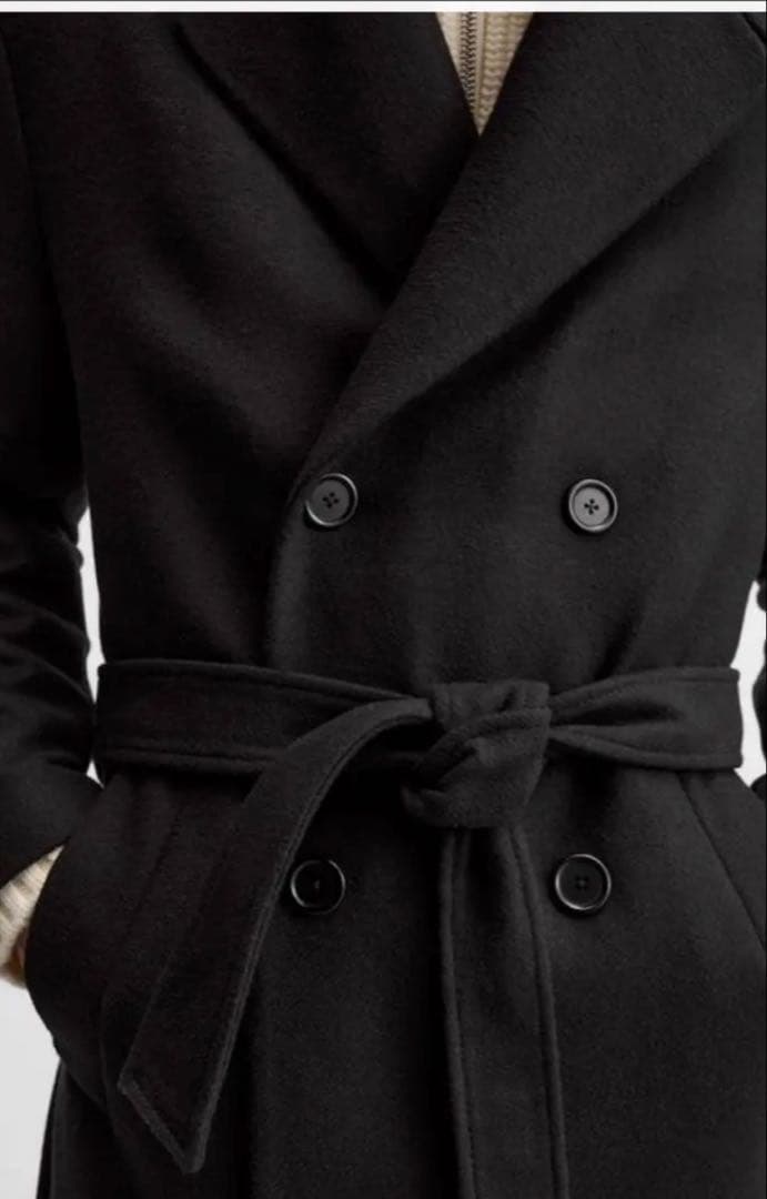 ZARA　ザラ　コート　メンズ　ブラック　新品　未使用