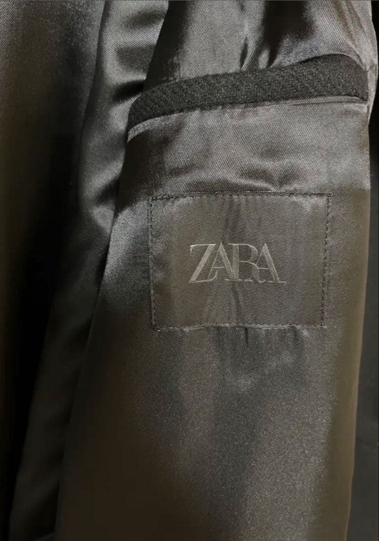 ZARA　ザラ　コート　メンズ　ブラック　新品　未使用