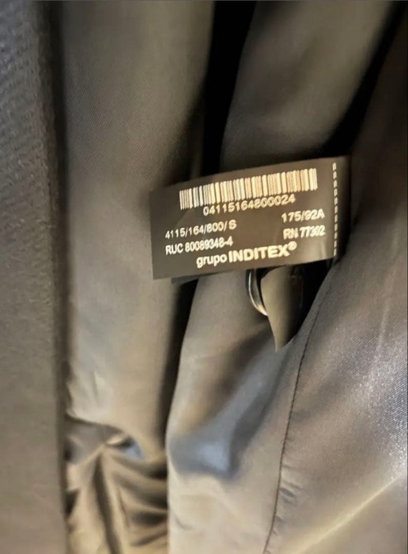 ZARA　ザラ　コート　メンズ　ブラック　新品　未使用