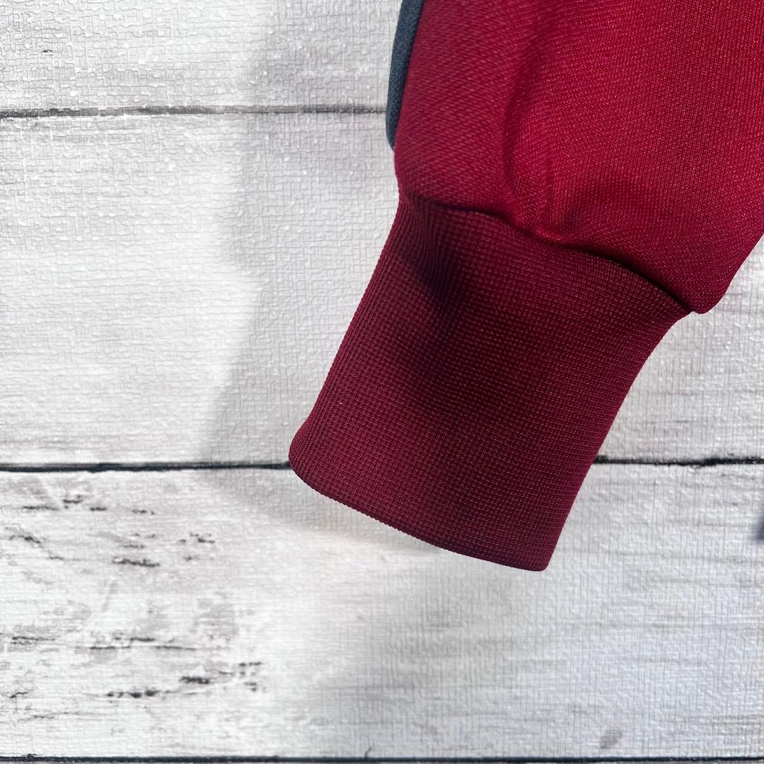 『希少』　adidas トラックジャケット　銀タグ　80s エンジ　【S】