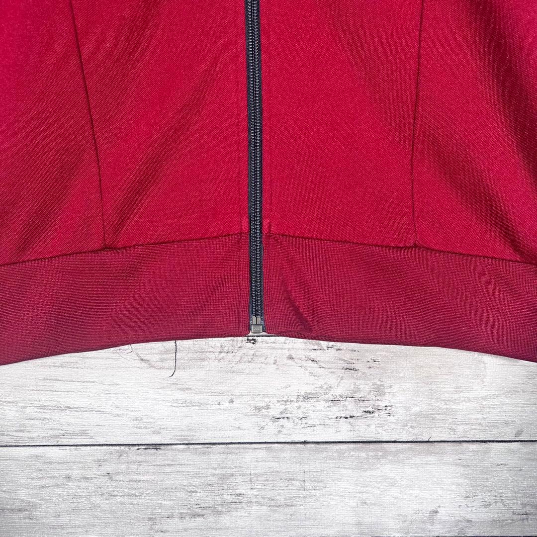 『希少』　adidas トラックジャケット　銀タグ　80s エンジ　【S】