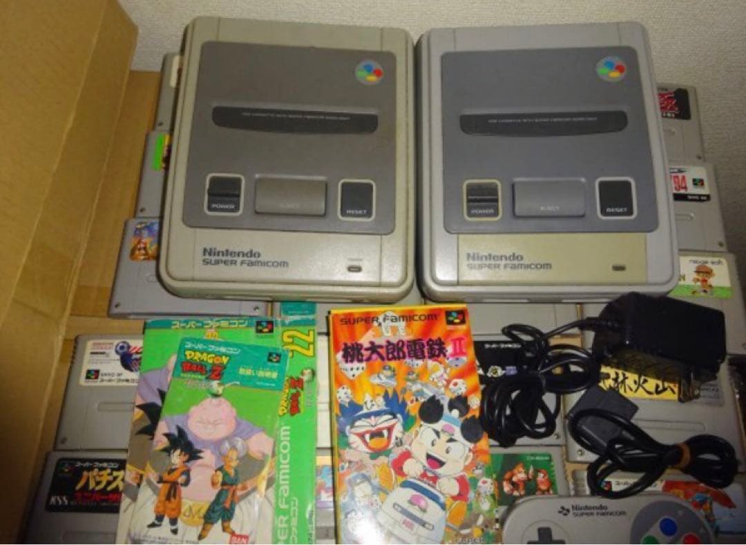 SFC　スーパーファミコン　本体　ソフト　まとめ　SFメモリ　（1041）