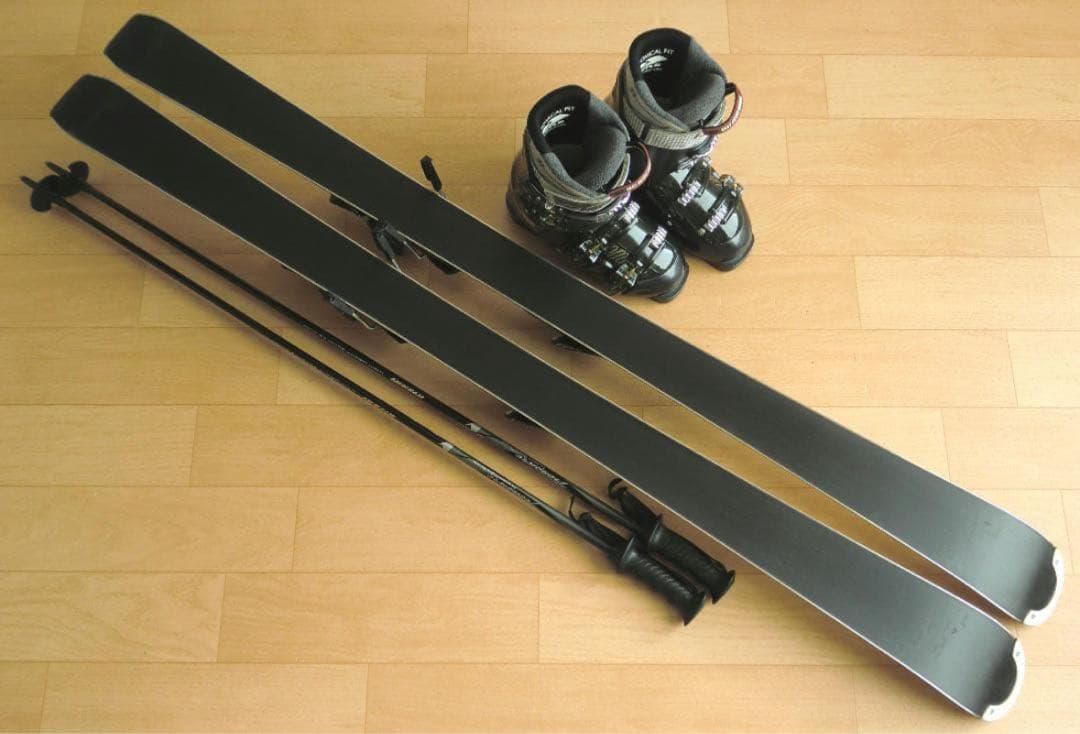 【送料無料】サロモン&女性用スキー4点セット&145/24.5*