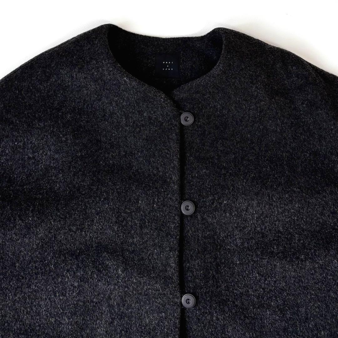 オオカミとフクロウ オオカミとシロクマのヴィーカ ロングメルトンコート 日本製