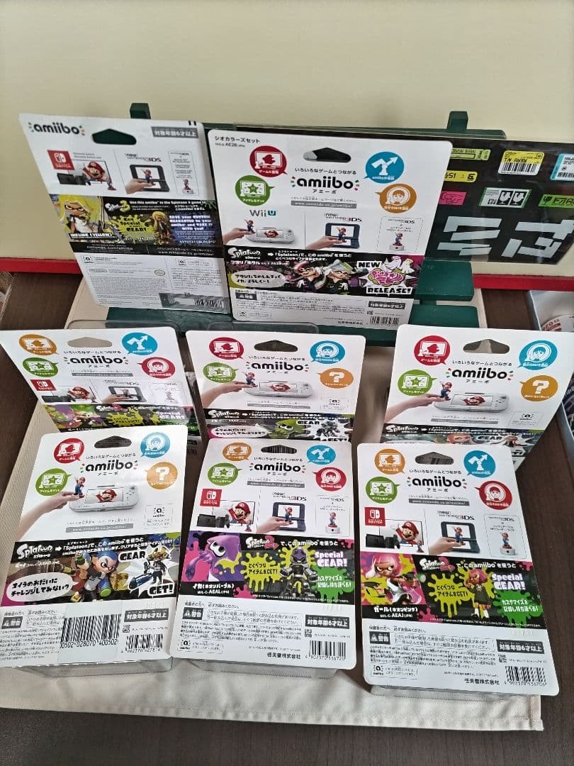【開封使用品】【未初期化】　スプラトゥーン　amiibo　アミーボ　９体　セット