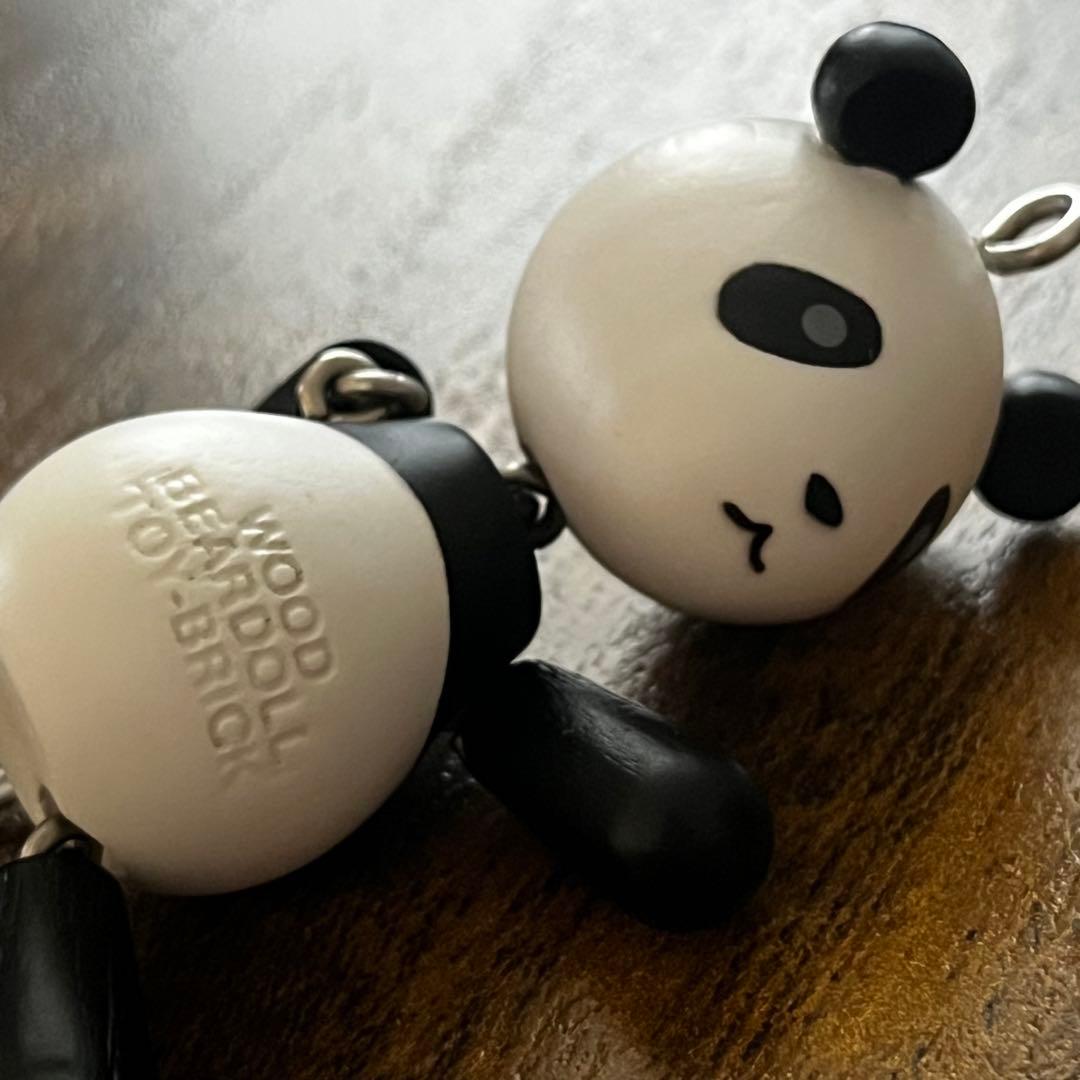 フロッグプロダクツ ウッドベアドール パンダカラー