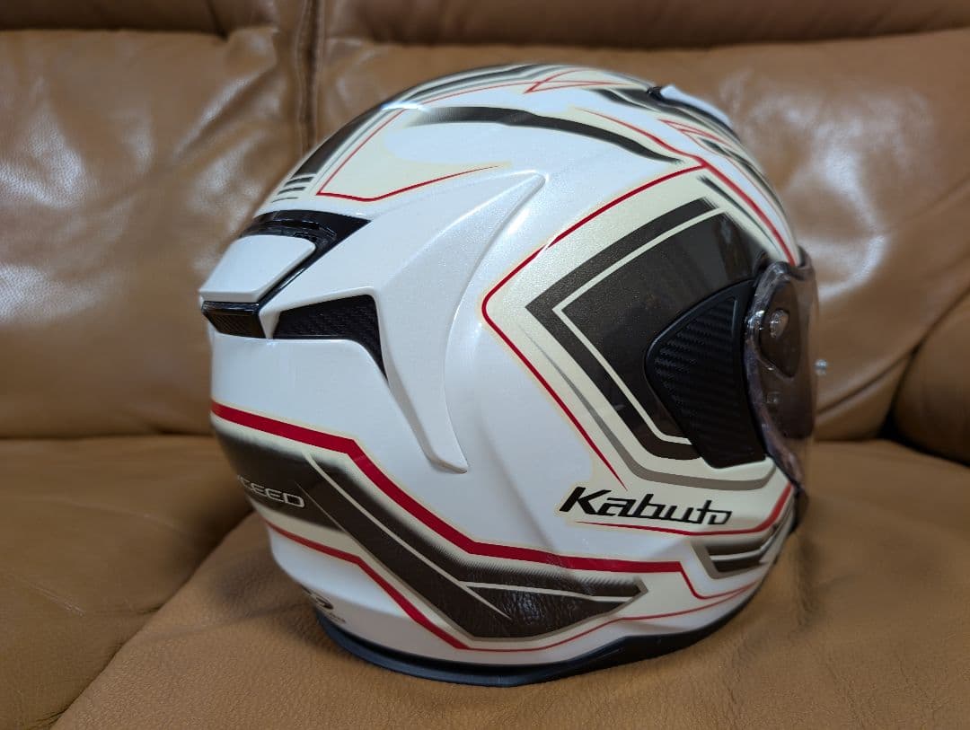 Kabuto ジェットヘルメット ホワイト/レッド