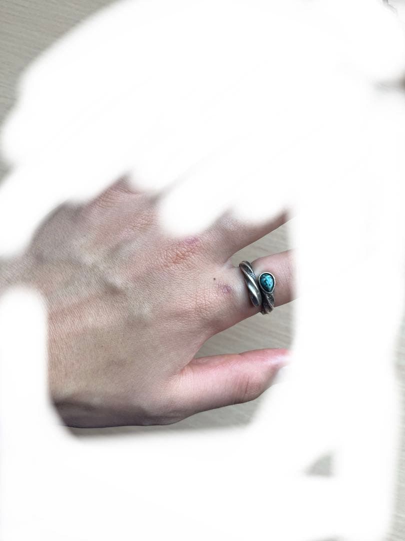 ナバホ族 Will Denetdale作 ターコイズリング ターコイズリング