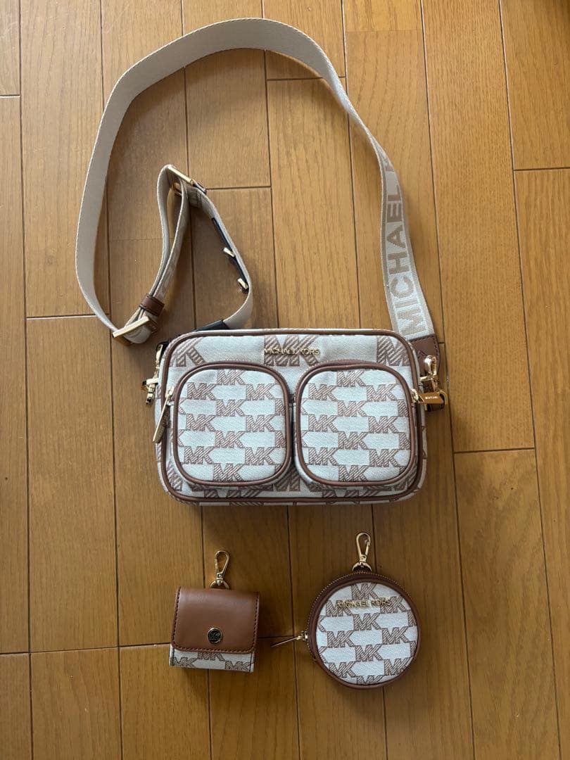 MICHAEL KORS ショルダーバッグ ホワイト/ブラウン