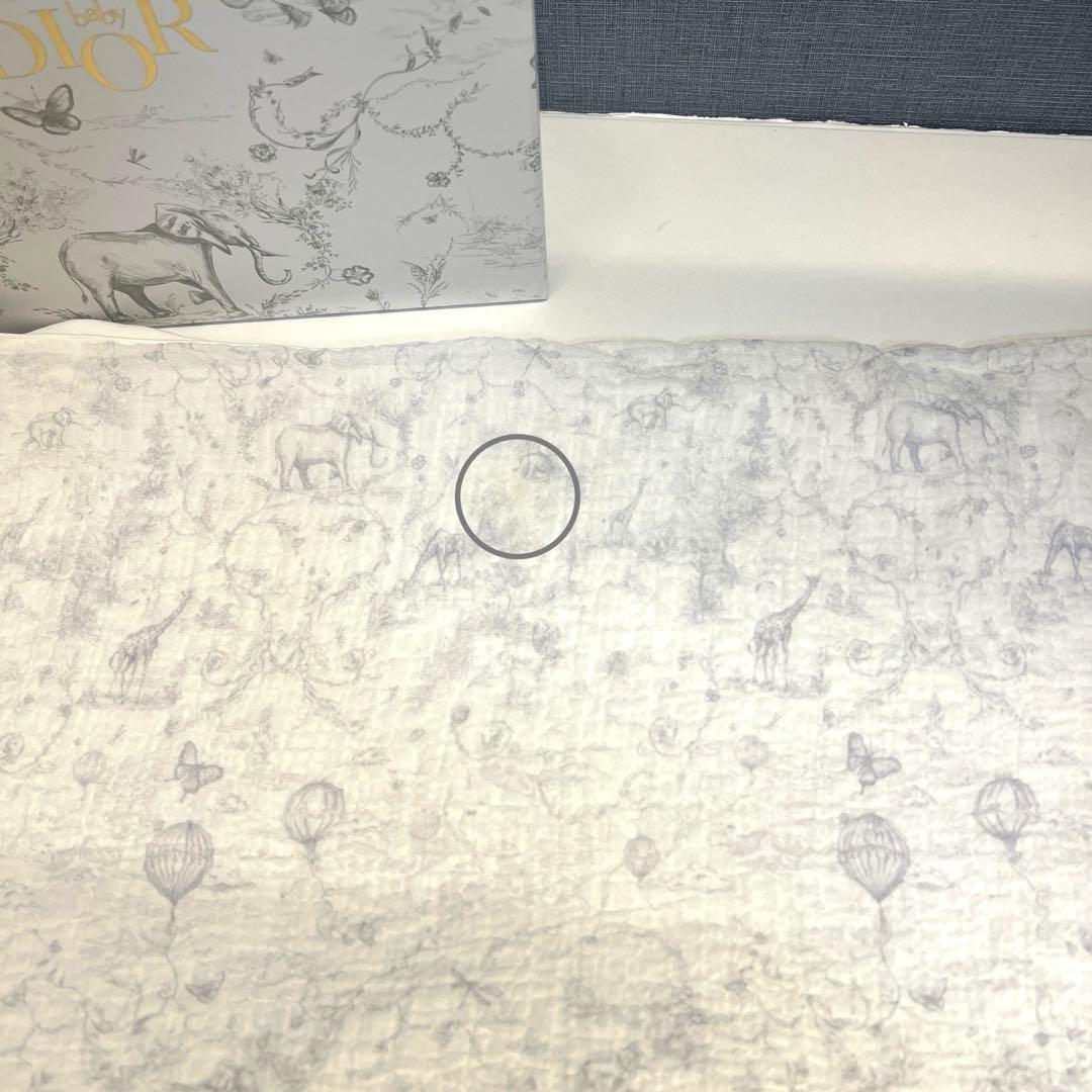 Dior ベビーディオール　おくるみ　モスリン　グレー　ガーゼ