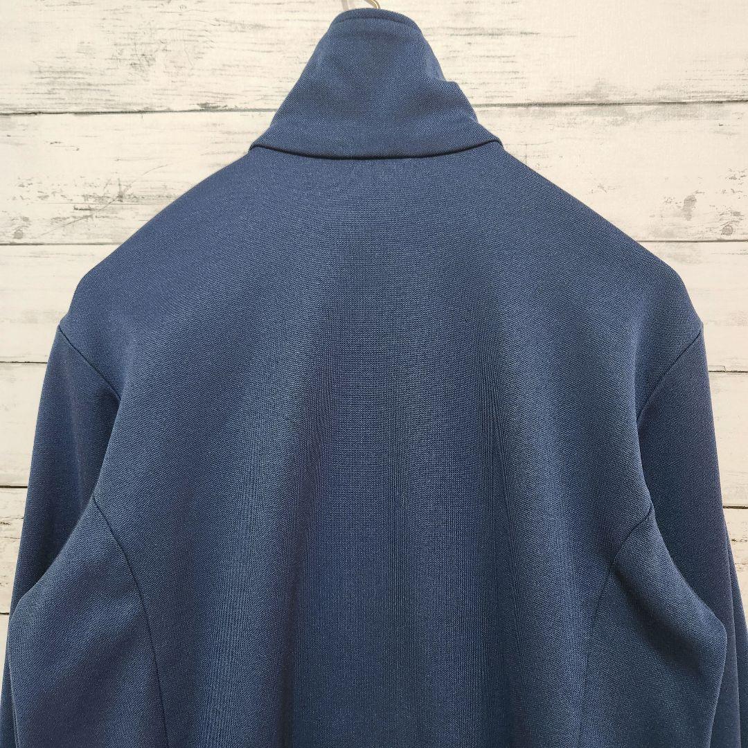 adidas アディダス L トラックジャケット 紺赤 スリーライン ジャージ