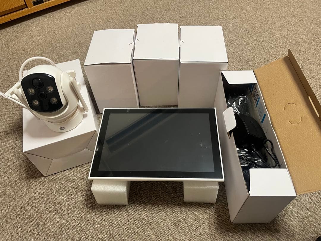 【500万画素10インチモニター】防犯カメラ ワイヤレス 屋外 YESKAMOO