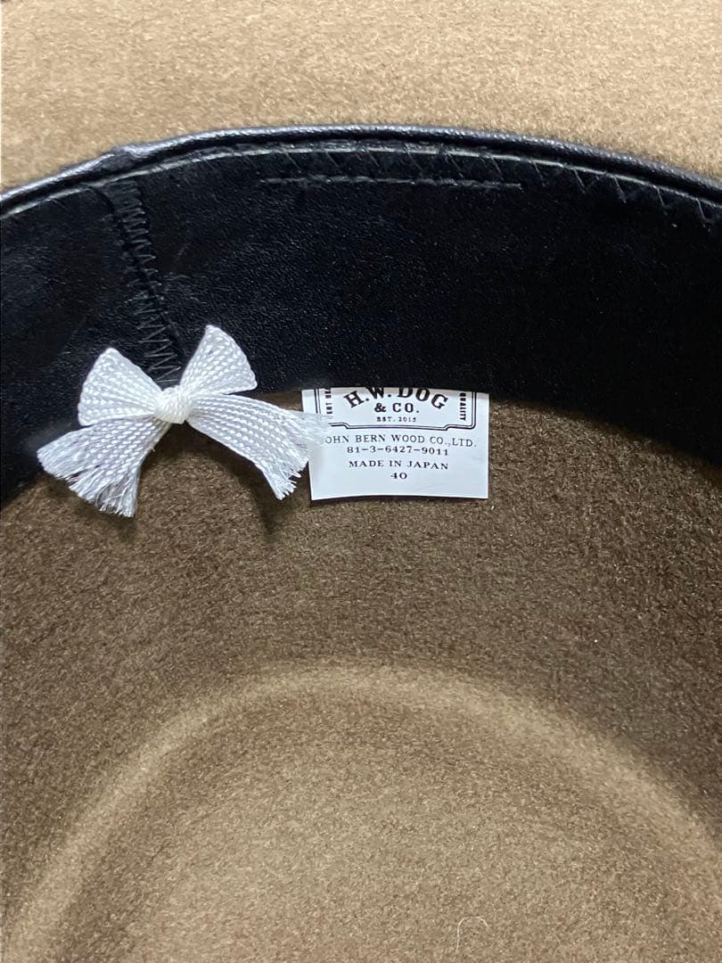 【THE H.W.DOG&CO】POINT-H 40 ブラウン フェルトハット