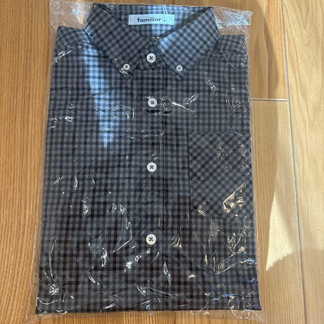 ⭐︎新品未使用！familiar チェック柄 コットンシャツ 140㎝⭐︎