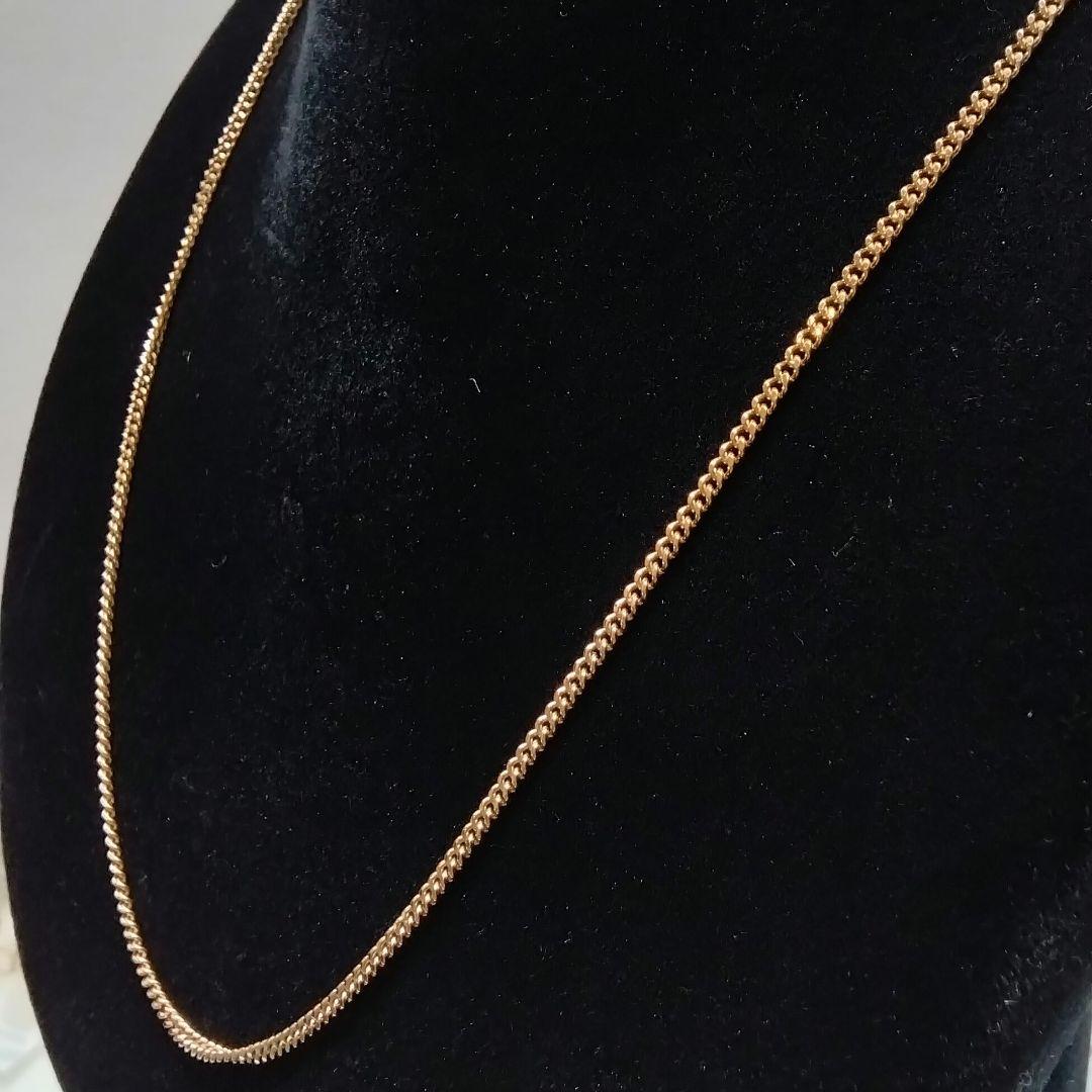 K18✨ゴールド✨2面喜平型✨シンプルチェーンネックレス✨約50.5㎝✨3㌘✨
