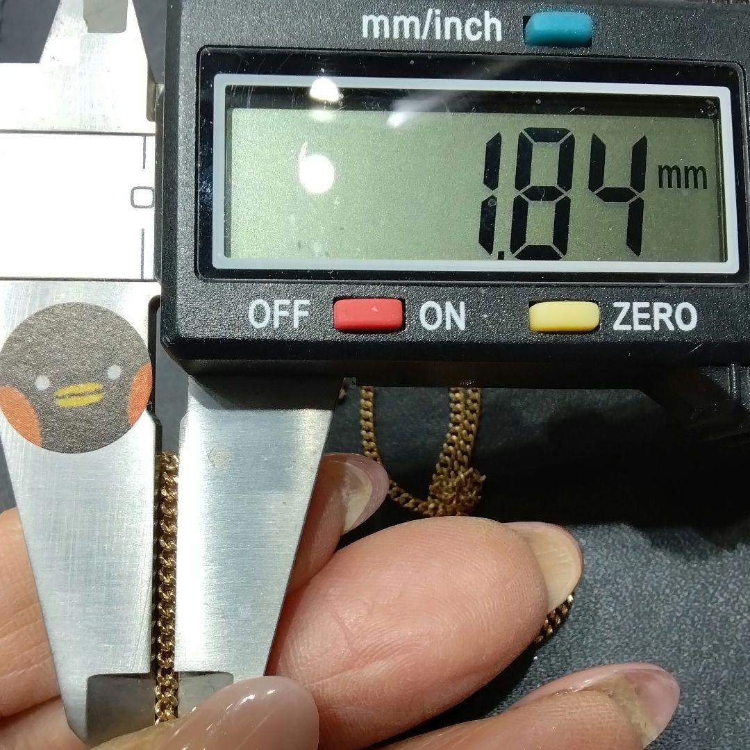 K18✨ゴールド✨2面喜平型✨シンプルチェーンネックレス✨約50.5㎝✨3㌘✨