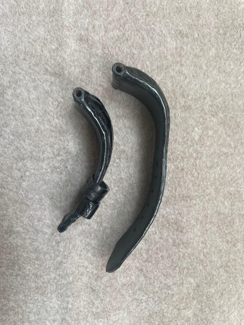 ノブ パネライ 尾錠用 極厚！24mm マットクロコ、裏撥水ラバー仕様