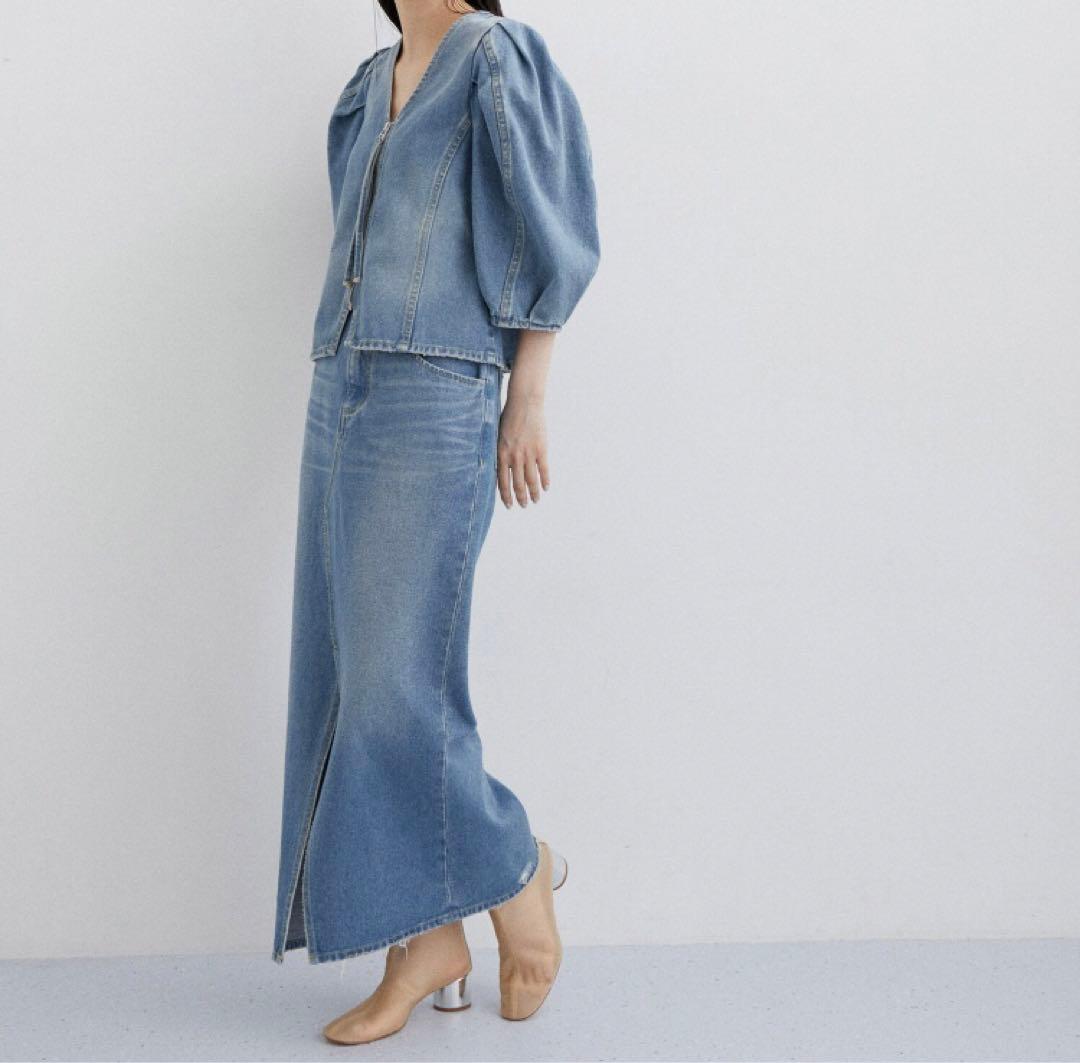 アダムエロペ　デニムブラウス　デニムジャケット　デニム