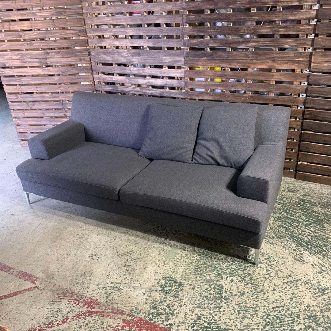 I174\" TIME & STYLE W1800 3人掛け ファブリック ソファ