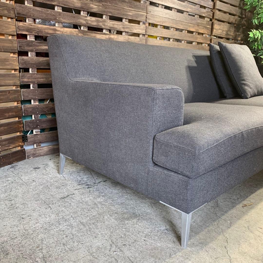 I174\" TIME & STYLE W1800 3人掛け ファブリック ソファ