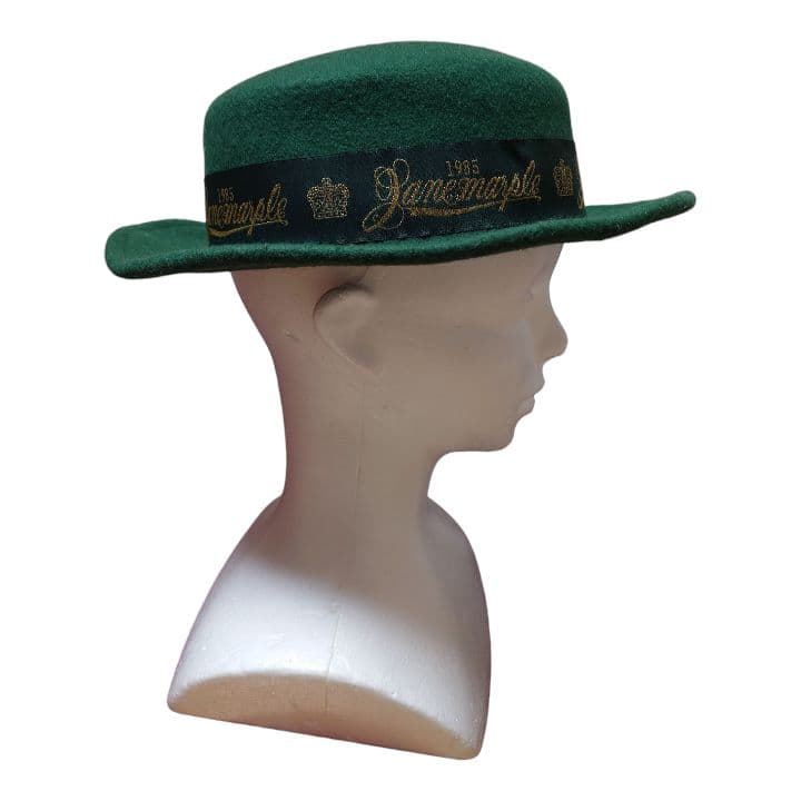 ロゴリボンのウールハット グリーン