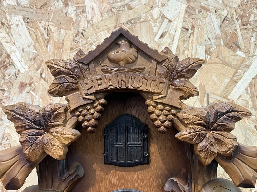 スヌーピー 鳩時計 CITIZEN レトロ 木製 ハト時計　SNOOPY 訳あり