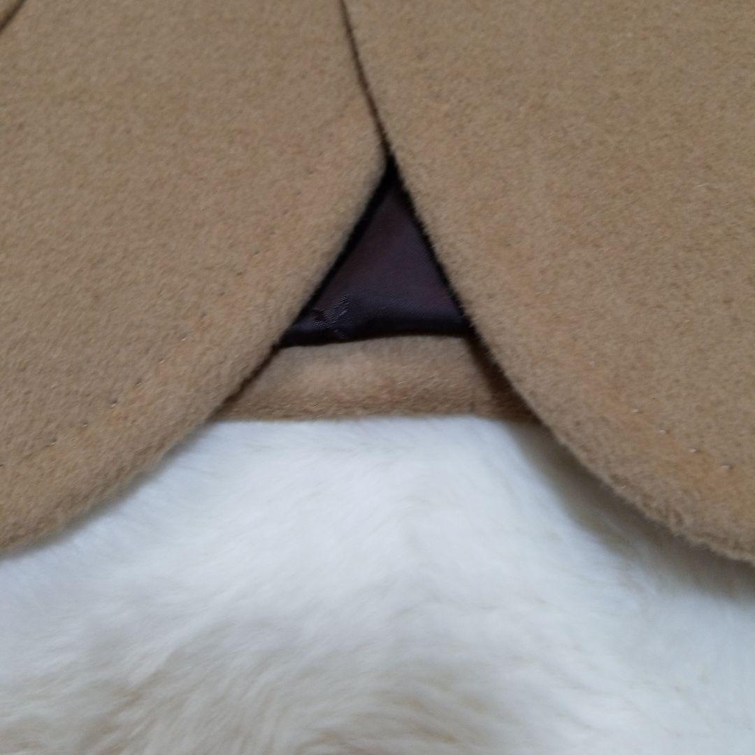 【超美品】コムサメン　アンゴラ　ハーフコート　キャメル　M　タグ付き