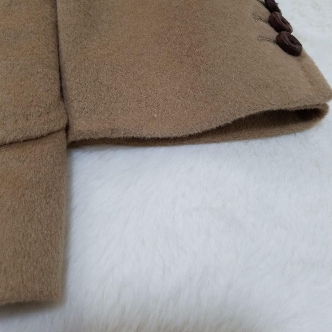 【超美品】コムサメン　アンゴラ　ハーフコート　キャメル　M　タグ付き