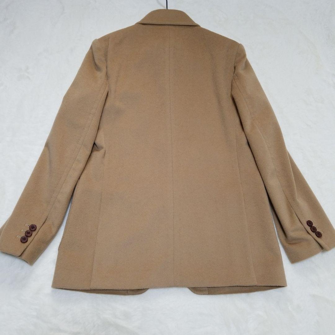 【超美品】コムサメン　アンゴラ　ハーフコート　キャメル　M　タグ付き
