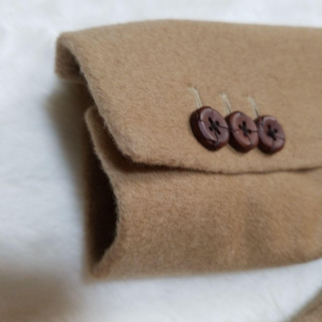 【超美品】コムサメン　アンゴラ　ハーフコート　キャメル　M　タグ付き