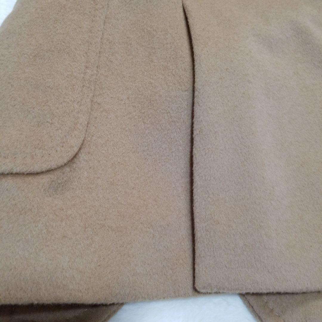 【超美品】コムサメン　アンゴラ　ハーフコート　キャメル　M　タグ付き