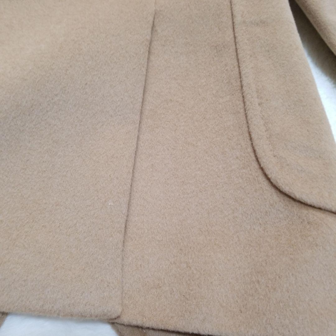 【超美品】コムサメン　アンゴラ　ハーフコート　キャメル　M　タグ付き