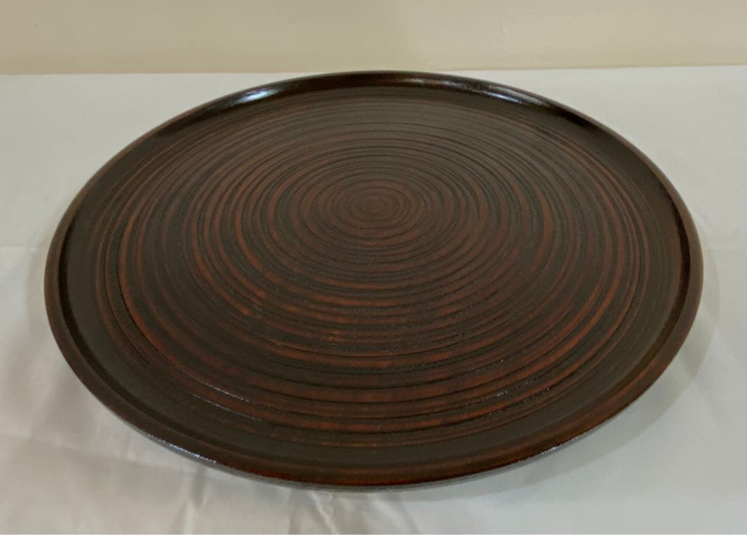 山中塗り　丸盆5枚