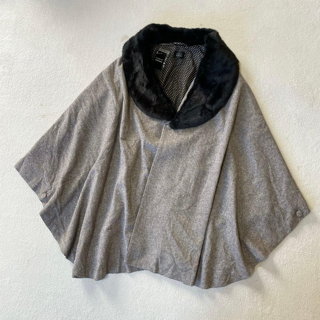 ヒロミチナカノ　ポンチョ 和装コート ケープ コート　羽織り